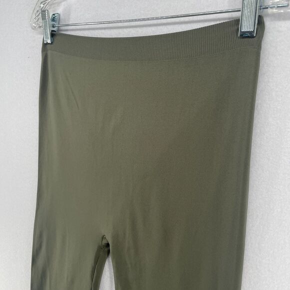ORGANIC BY JOHN PATRICK Leggings M Seamless High Waist Stretch Nylon Green - Picture 7 of 14